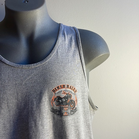 Grey Motorcycle Tank Top Size XL Biker Rally - Picture 3 of 9